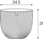 sereh round 25cm arcilla fría